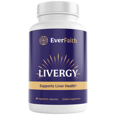 EVERFAITH Livergy bottle front conveys a clean, reliable liver support supplement.
