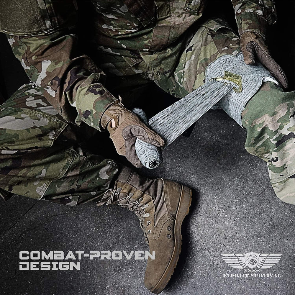 Everlit CAT Gen 7 tourniquet for controlled limb support.