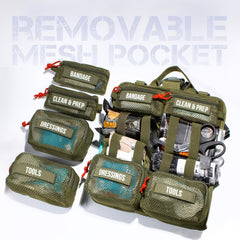 Everlit roll-up pouch organization system for easy access.