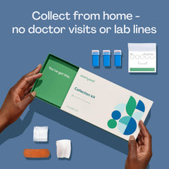 Everlywell prepaid shipping label enabling easy kit return