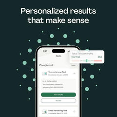 Everlywell return shipping label for simple mail-back submission