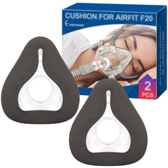 Everness 2-pack cushion for ResMed AirFit F20, snug fit and leak control.