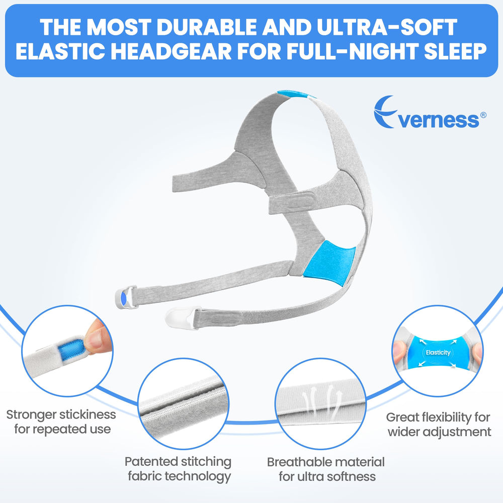 Everness ergonomic neck-back strap delivers snug all-night comfort.