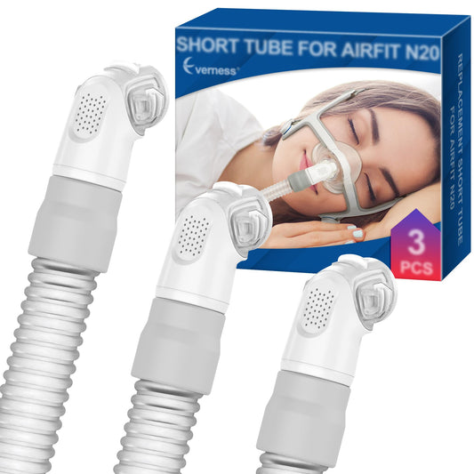Everness n20 short tube assembly for precise compatibility with Airfit N20 mask.
