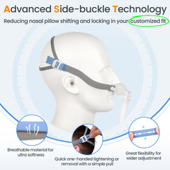 Everness 360-degree swivel tube demonstrates flexible movement during sleep