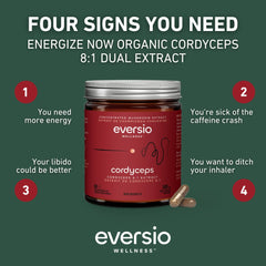 Eversio third-party testing seal ensures purity and potency.