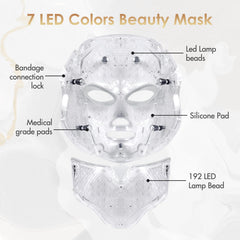 EVFOFO red light mask in use during a routine skincare session
