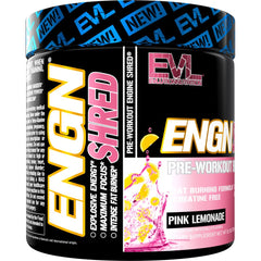 EVL logo on the pre-workout tub signaling trusted performance nutrition