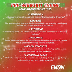 EVL ENGN preworkout mixed drink in glass shows vibrant flavor.