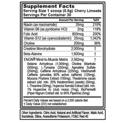 EVL ENGN preworkout scoop measure for precise dosing and consistency.