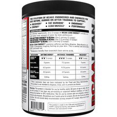 EVL BCAA Lean Energy powder being mixed for a refreshing workout boost.