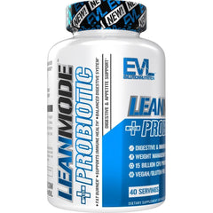 EVLUTION LeanMode packaging box emphasizing full-spectrum digestive support
