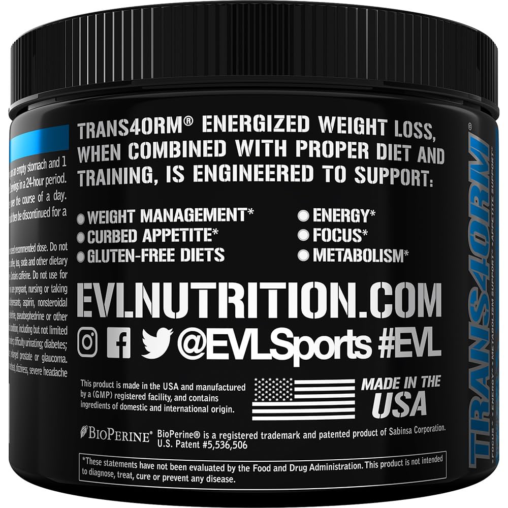 Evlution Trans4orm Blue Raz on a shelf as a daily use product.