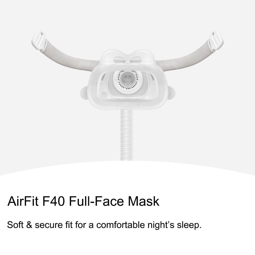 EvoClean AirFit F40 headgear provides adjustable comfort with the frame.