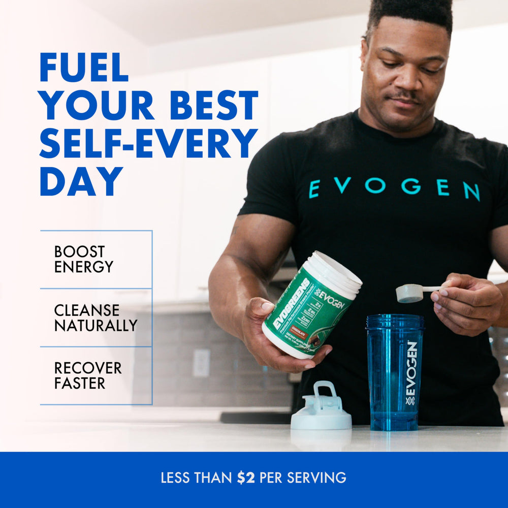 Powder dissolving in water, Evogen Evogreens forming smooth texture