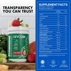Evogen Evogreens probiotic ingredients, shelf-stable wellness support.