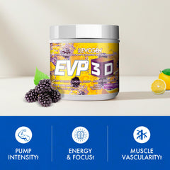 Evogen EVP-3D prepared shake glass emphasizes hydration and mixability