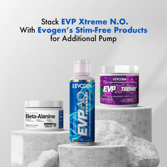 Hands holding Evogen EVP Xtreme NO can, set for a training session.