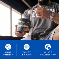 Evogen EVP Xtreme NO creatine: potential muscle volume with hydration.