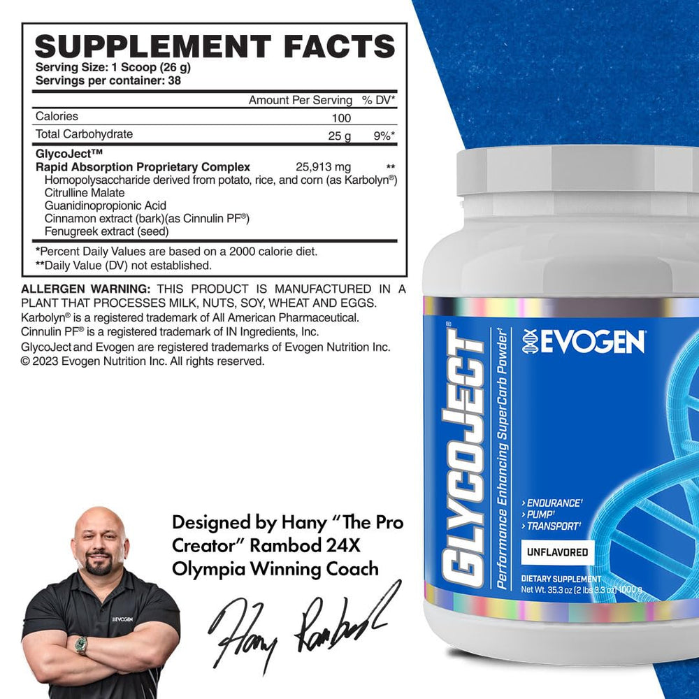 Evogen GlycoJect bottle being poured into liquid for quick mixing.
