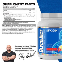 Evogen GlycoJect formula supporting endurance and recovery after workouts.