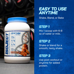 Evogen Isoject branding with Hany Rambod signals pro-level formulation.