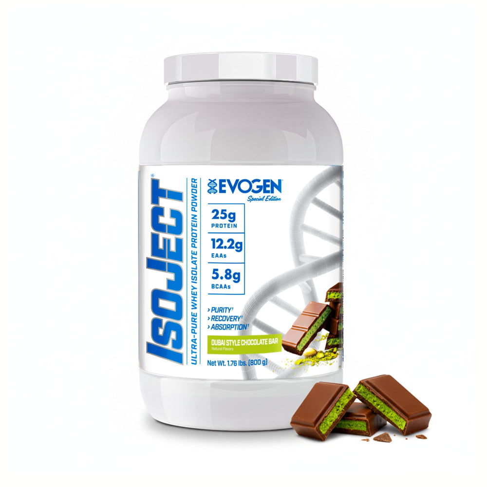 Evogen Isoject being poured for a smooth, quick-absorption shake.