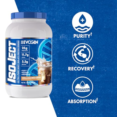 Evogen Isoject shake being poured to show smooth texture.