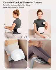 Close up of EvokeJoy belt kneading discs for targeted abdominal massage