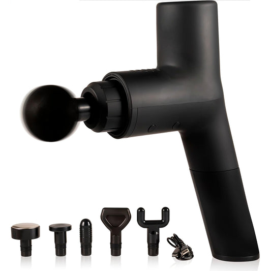 EXELLEON Deep Tissue Massage Gun full device for portable relief during workouts and travel