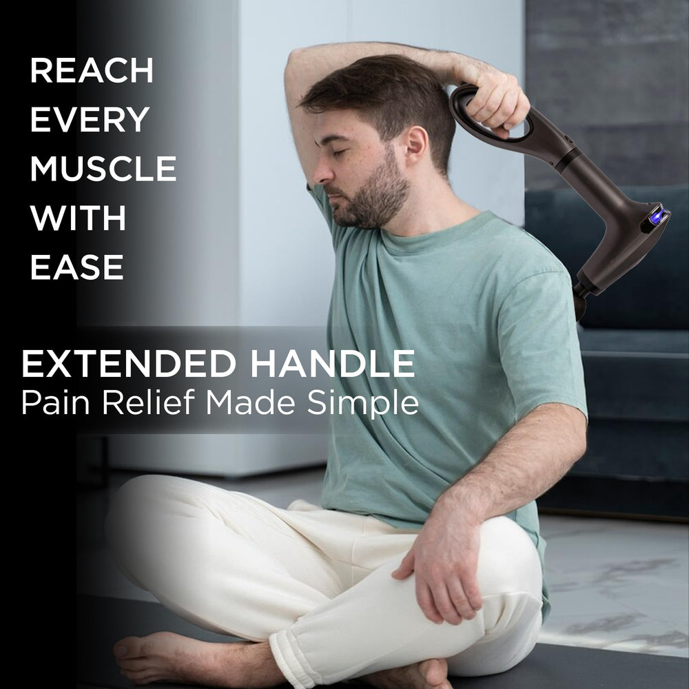 EXELLEON cordless rechargeable massager for on the go therapy