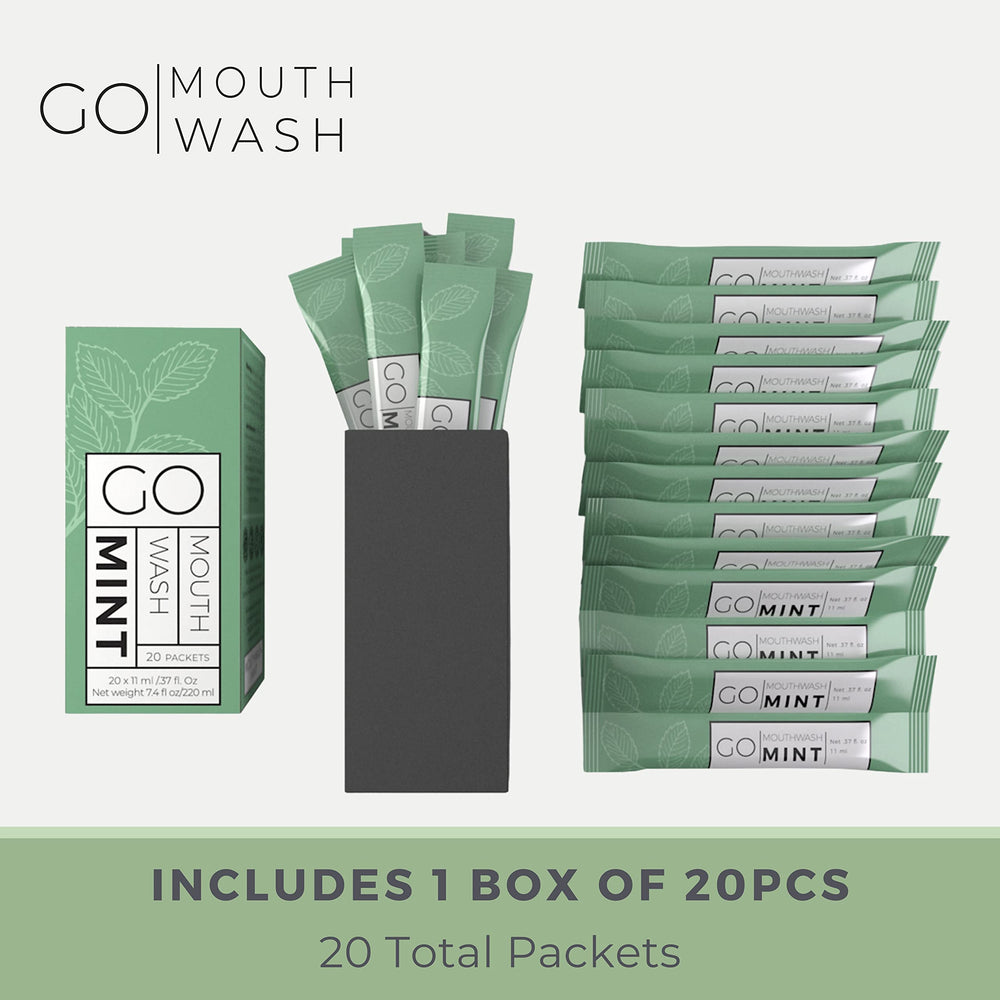 Exershield GO open packet tear showing spill-free design for quick rinses