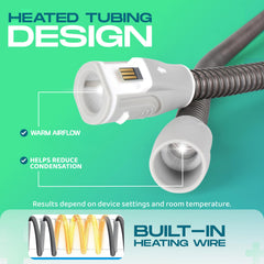 Expanza AirSense 10 tubing in 6 ft length for bedside setup