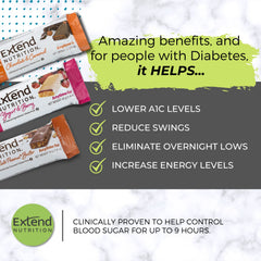 Extend Bar on-the-go snack with wrapper — perfect for between meals.