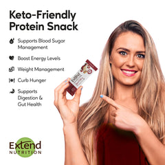 Extend Bar on-the-go demonstrates grab-and-go breakfast or between-meal boost.