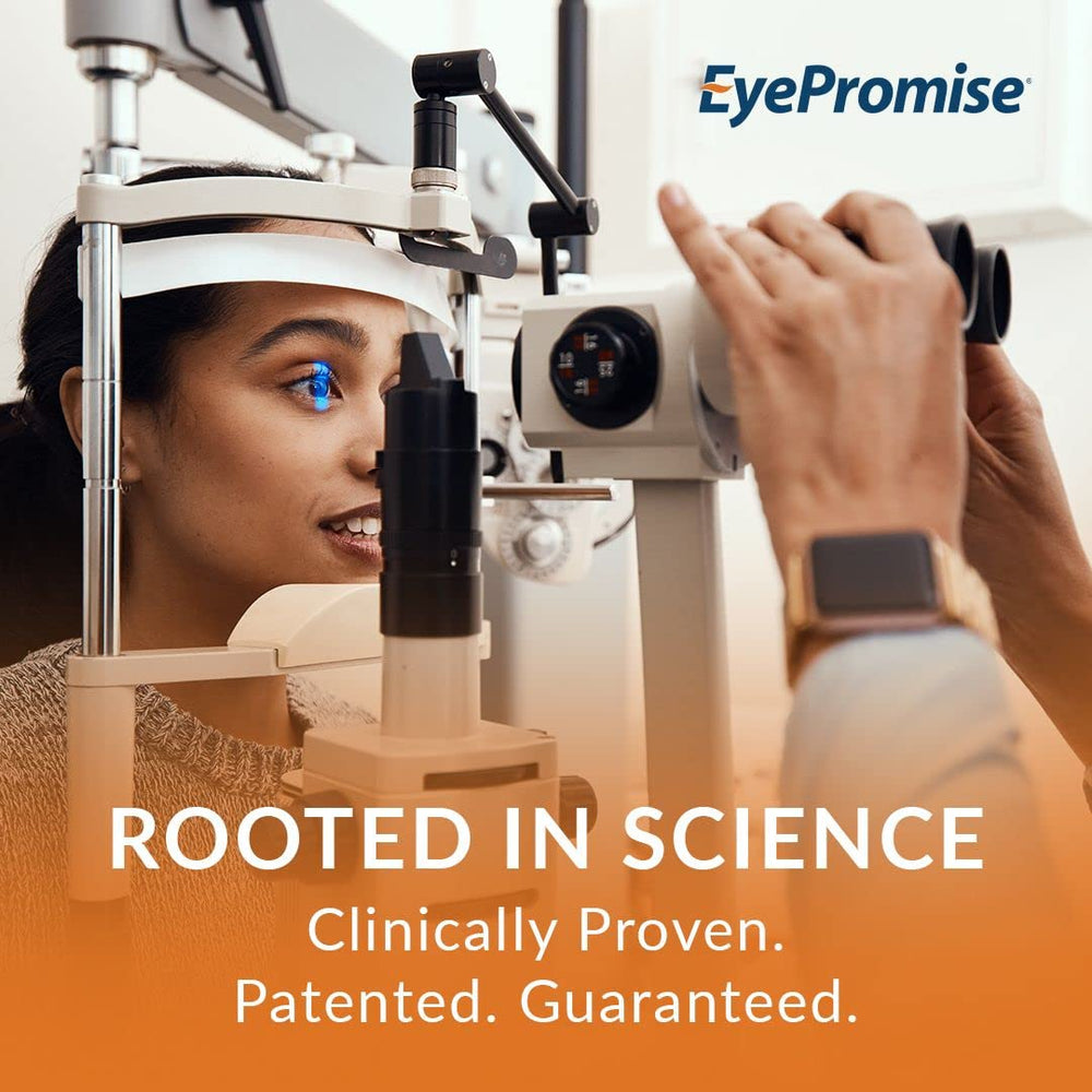 EyePromise Zeaxanthin & Lutein softgel closeup shows nutrient-packed capsules for eye health