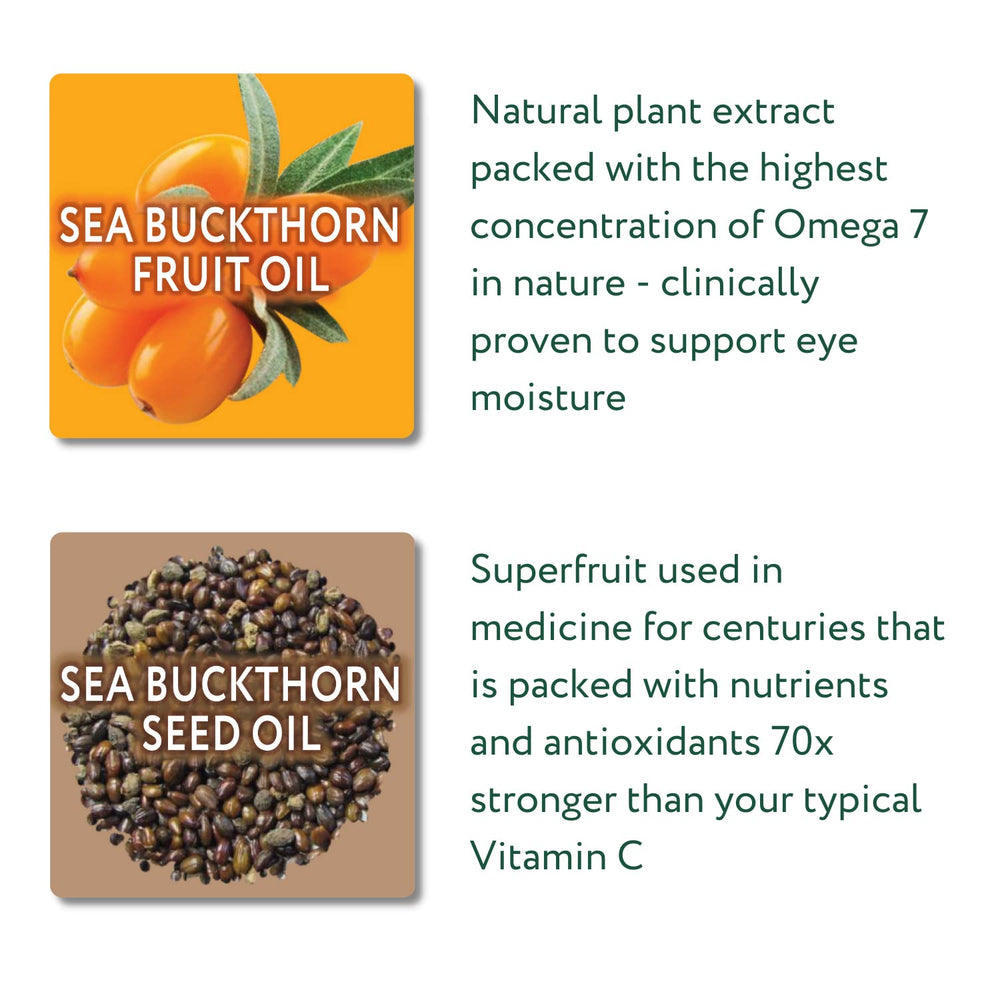 eyetamins Dry Eye Comfort packaging showing 60 softgels for daily use.