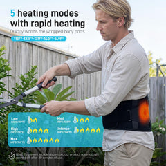 Eyomo extendable 47.2-inch wrap fits different torsos securely.