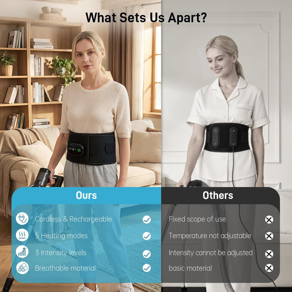 Eyomo wearable back pad suits long workdays and cozy evenings.