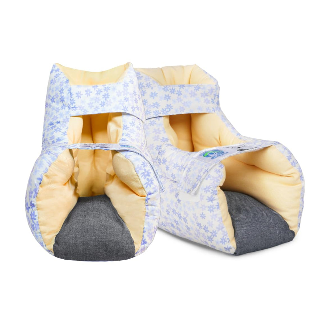 EZ Assistive heel protector cushion inside view showing soft fiberfill and snug fit