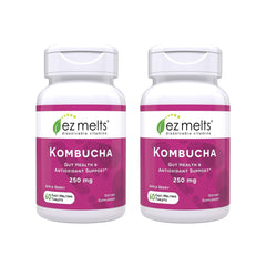 EZ Melts Apple Berry dissolvable tablet melting in mouth for quick daily use.