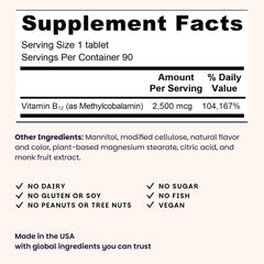 EZ Melts B12 dissolving tablets closeup highlighting quick sublingual intake.