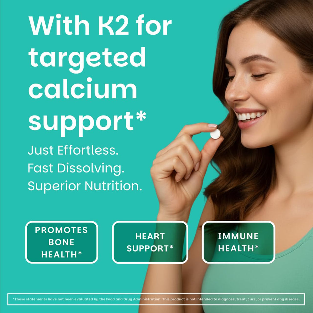 EZ Melts green apple flavored tablet closeup with vibrant color and texture.