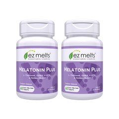 EZ Melts Melatonin Plus cherry dream bottle ready for nightly support.