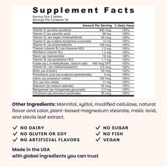 EZ Melts Women's Multi Peach flavor supports convenient daily supplementation