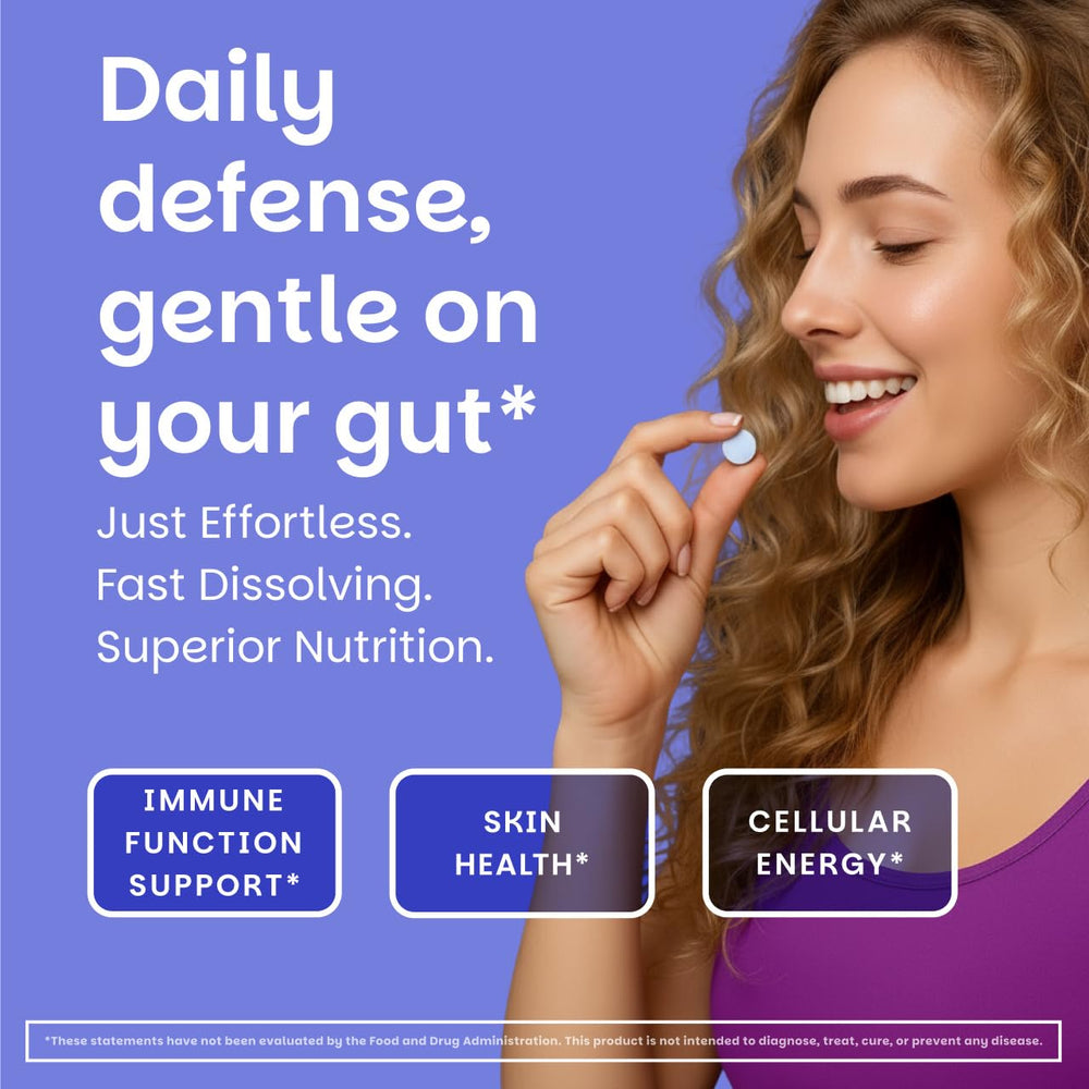 EZ Melts Zinc immune support icon highlighting daily wellness potential