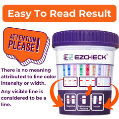 EZCHECK privacy label covering results window for discreet use