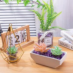 EZEELAI amethyst tumbled stones add texture to arrangements