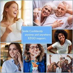 EZGO sensitive-teeth friendly whitening formula supports comfortable sessions.