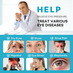 Ezona heated eye mask on face delivering soothing warmth after screen time